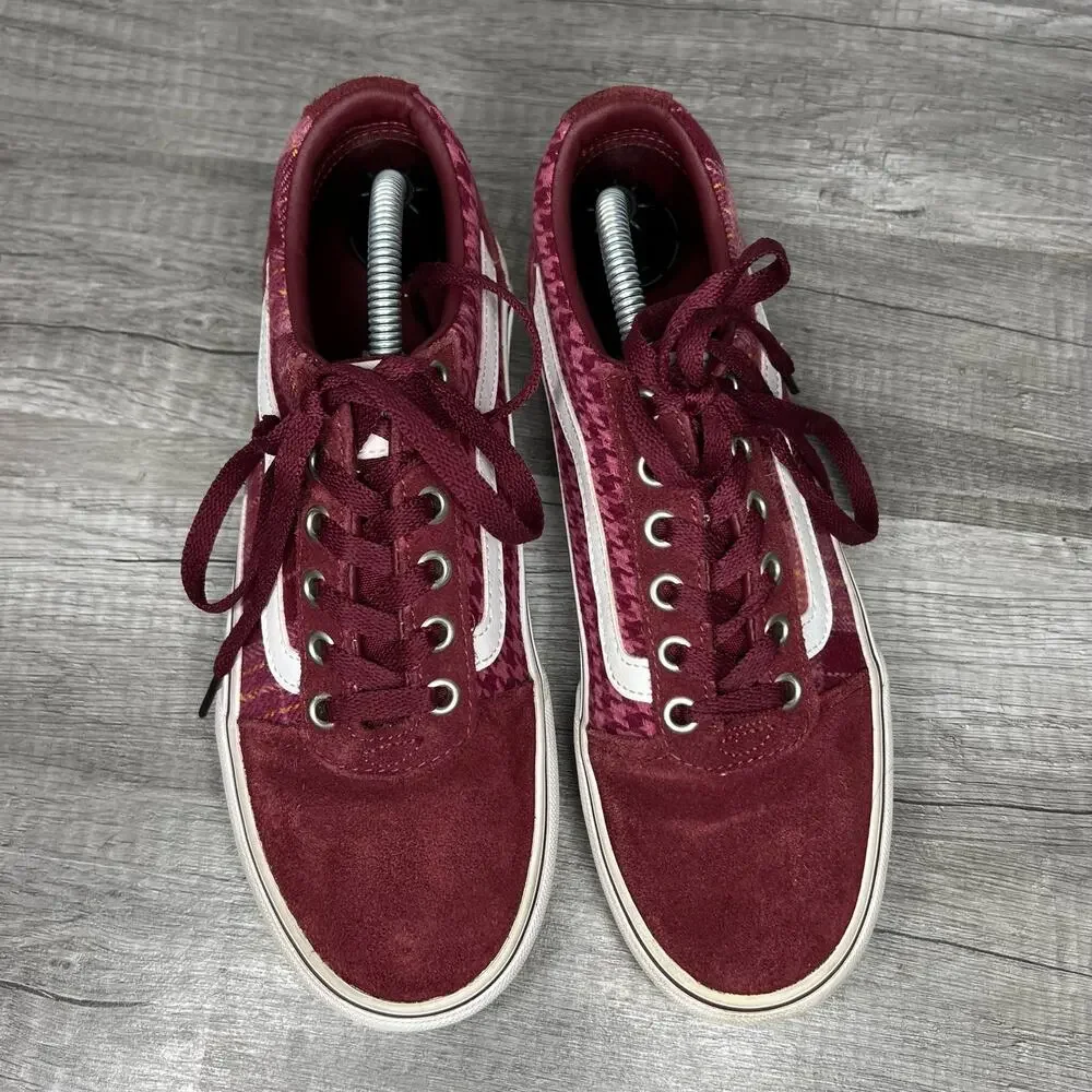 Vans Ward Platform Sneaker Marron Houndstooth Women's 6.5
